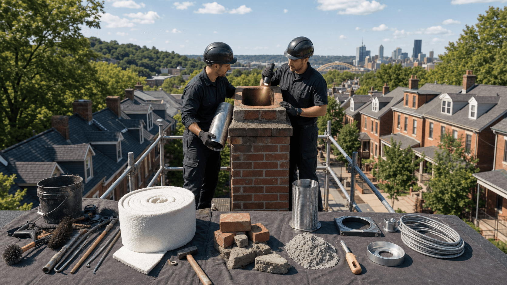Chimney Liner Repair vs. Full Relining in Older Pittsburgh Homes